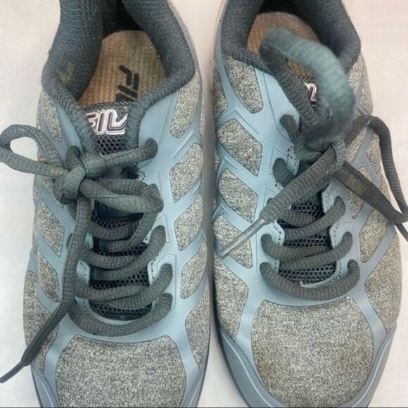 Fila Gray Pink Superstride Memory Foam Sneakers Girls 1 - Picture 9 of 11